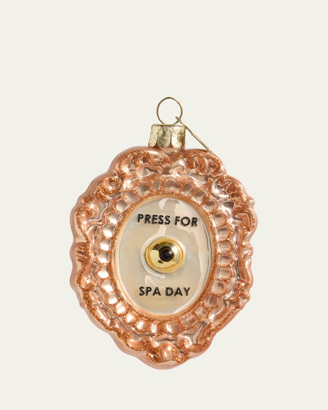 Press For Spa Day Christmas Ornament